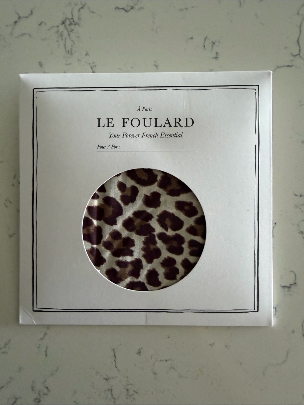 Sezane Le Foulard - Leopard Print Scarf - NWT